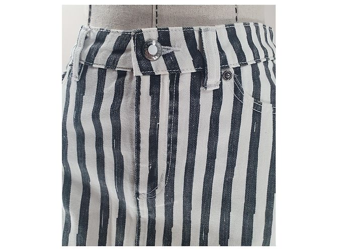 Minifalda Icon Marc by Marc Jacobs negra blanca algodón Negro Blanco - vista 4