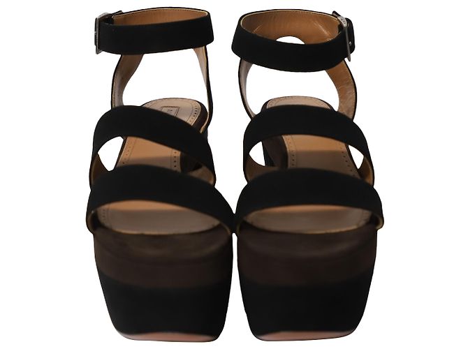 Alaïa Sandali Alaia Platform in Scamosciato Multicolor Stampa python - vista 2