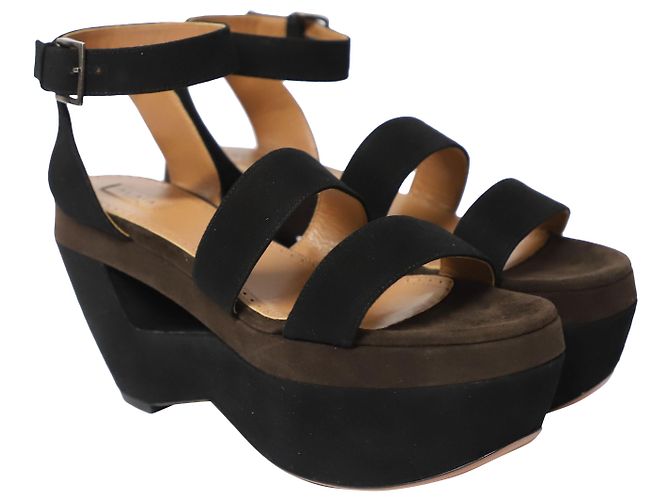 Alaïa Sandali Alaia Platform in Scamosciato Multicolor Stampa python - vista 3