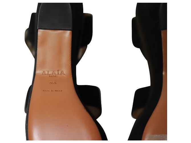 Alaïa Sandali Alaia Platform in Scamosciato Multicolor Stampa python - vista 6