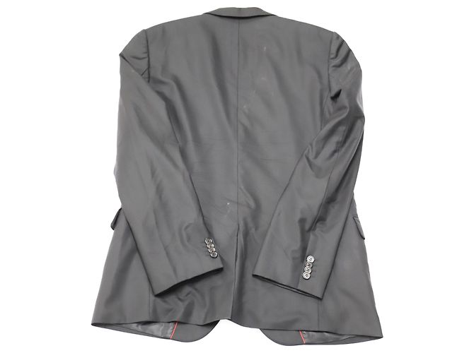 Hugo Boss Einreihiger Blazer aus schwarzer Wolle - Ansicht 2