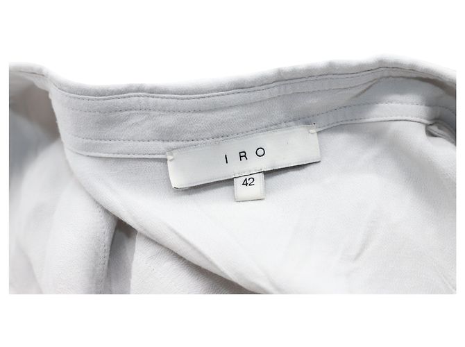 Camicia IRO Button Down in Rayon Bianco - vista 2