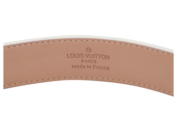 Louis Vuitton LV Initiales 40mm Reversible Belt in White Leather - view 3