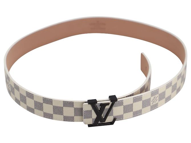 Louis Vuitton LV Initiales 40mm Reversible Belt in White Leather - view 8