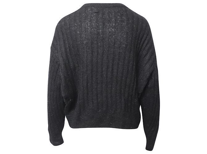 Iro Distressed Pullover in Black Nylon - view 3