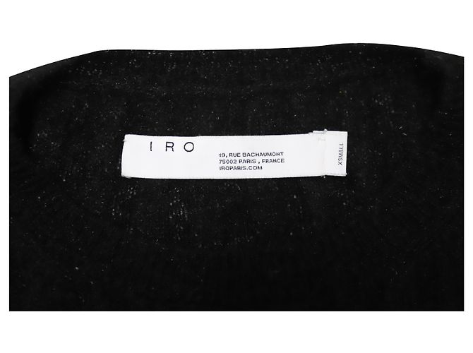 Iro Distressed Pullover in Black Nylon - view 7