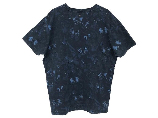 Camiseta Valentino de algodón azul con mariposas - vista 2