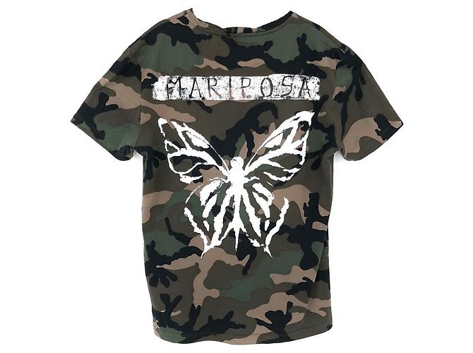 T-shirt Valentino in camo e stelle bianche - vista 2