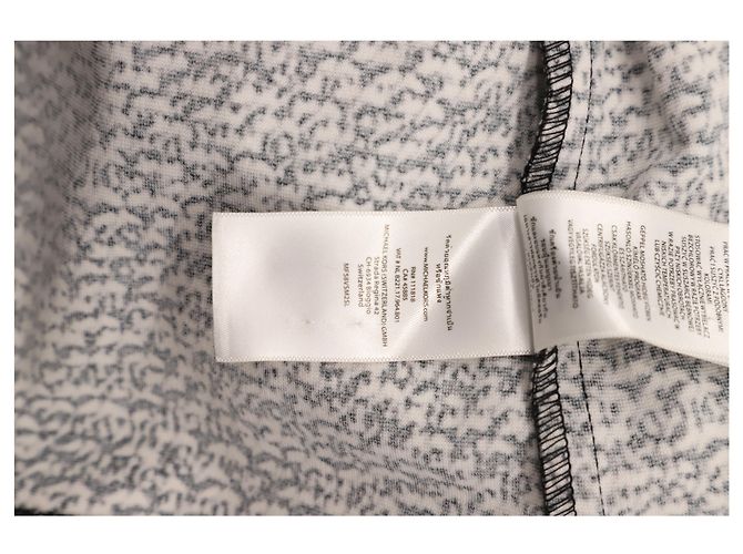 Michael Kors Strickkleid aus schwarzer und weißer Viskose - Ansicht 5