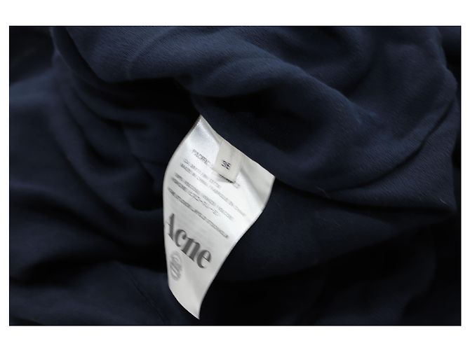 Autre Marque Abito Acne Studios con scollo a goccia in viscosa blu navy - vista 3