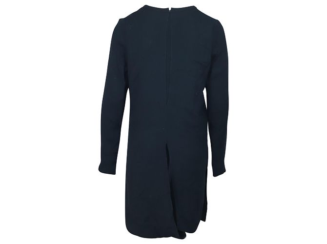 Autre Marque Abito Acne Studios con scollo a goccia in viscosa blu navy - vista 6