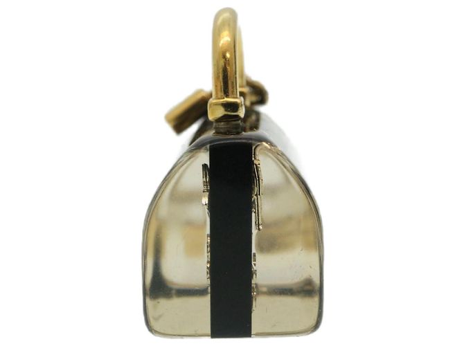 LOUIS VUITTON Speedy Porte Cles Schlüsselanhänger Schwarz Gold M65444 LV Auth th2482 Golden - Ansicht 4