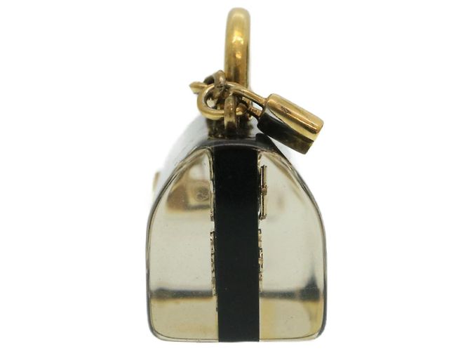 LOUIS VUITTON Speedy Porte Cles Schlüsselanhänger Schwarz Gold M65444 LV Auth th2482 Golden - Ansicht 5