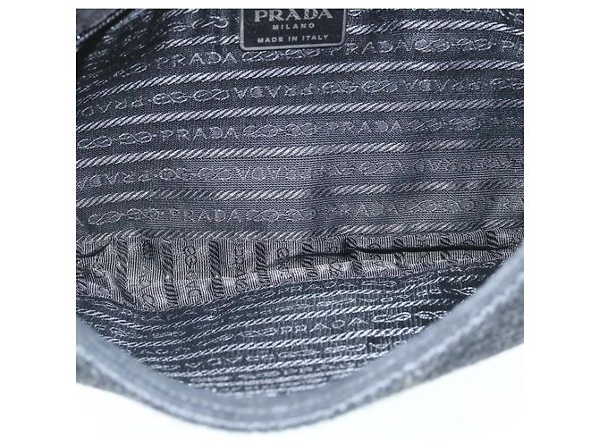 PRADA Borsa A Tracolla lana Nero Auth ar6676 - vista 10