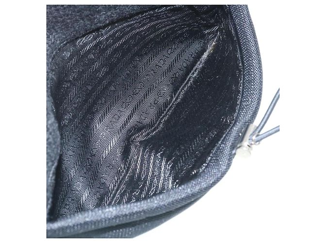 PRADA Borsa A Tracolla lana Nero Auth ar6676 - vista 19