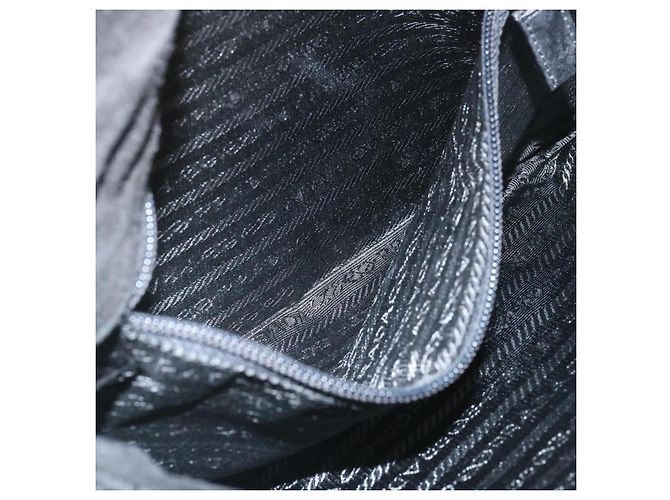 PRADA Borsa A Tracolla lana Nero Auth ar6676 - vista 24