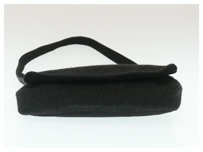 PRADA Borsa A Tracolla lana Nero Auth ar6676 - vista 5