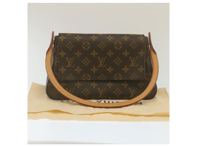 LOUIS VUITTON Mini borsa a tracolla looping con monogramma M51147 LV Aut pt831 - vista 12