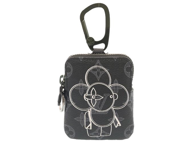 LOUIS VUITTON Vivienne Zip Pouch Pop-up store solo Nero M62895 LV Auth lc054 - vista 13