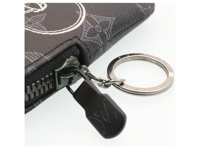 LOUIS VUITTON Vivienne Zip Pouch Pop-up store solo Nero M62895 LV Auth lc054 - vista 15