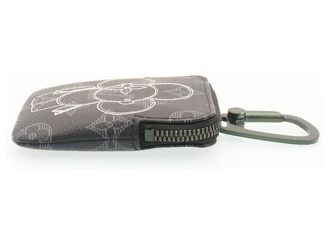 LOUIS VUITTON Vivienne Zip Pouch Pop-up store solo Nero M62895 LV Auth lc054 - vista 3