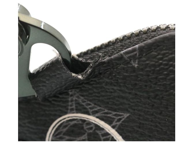 LOUIS VUITTON Vivienne Zip Pouch Pop-up store solo Nero M62895 LV Auth lc054 - vista 9