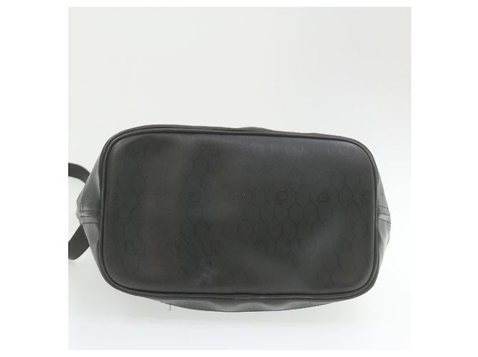 CHRISTIAN DIOR Borsa a spalla a nido d'ape Pelle PVC nera Auth1168 - vista 10