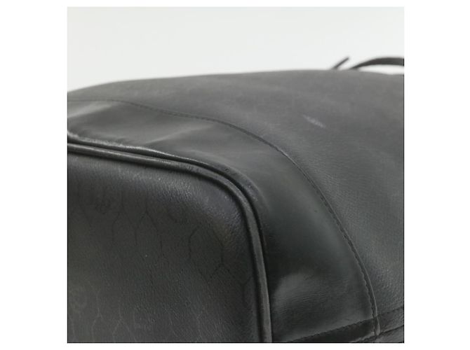 CHRISTIAN DIOR Borsa a spalla a nido d'ape Pelle PVC nera Auth1168 - vista 12