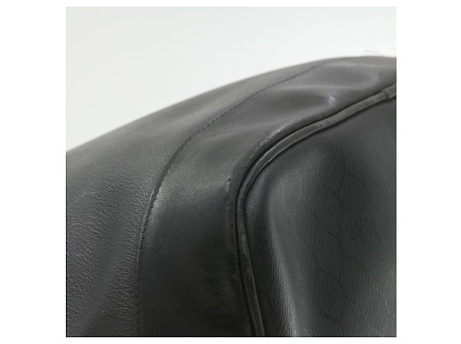 CHRISTIAN DIOR Borsa a spalla a nido d'ape Pelle PVC nera Auth1168 - vista 13