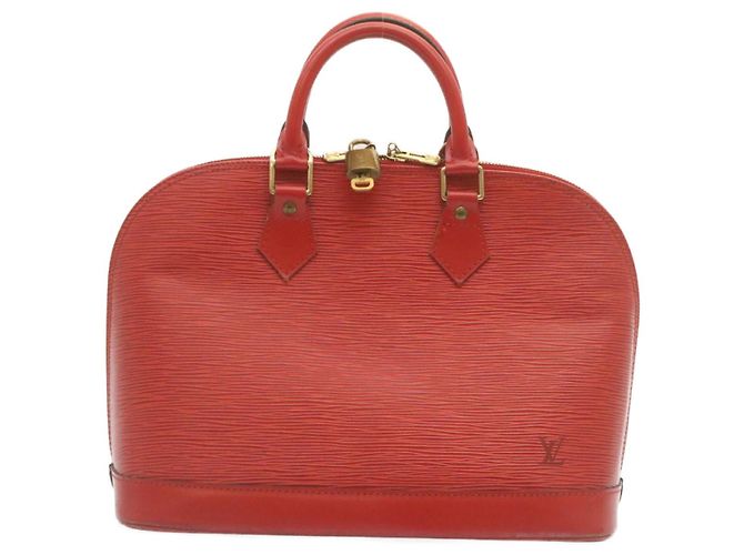 LOUIS VUITTON Borsa a mano Epi Alma Rosso M52147 LV Aut pt556 - vista 13