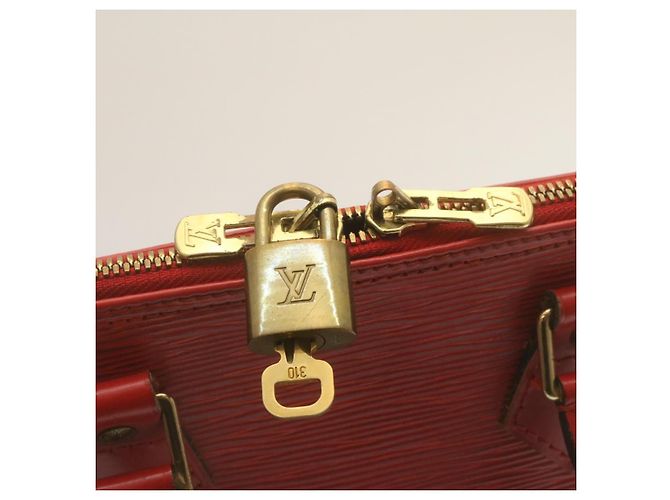 LOUIS VUITTON Borsa a mano Epi Alma Rosso M52147 LV Aut pt556 - vista 18