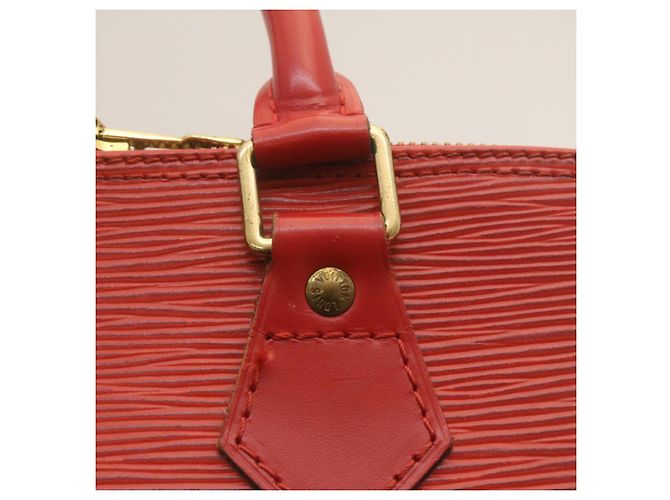 LOUIS VUITTON Borsa a mano Epi Alma Rosso M52147 LV Aut pt556 - vista 19