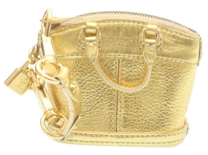LOUIS VUITTON Portachiavi Suhari Mini Lockit Oro LV Auth 28895 D'oro - vista 13