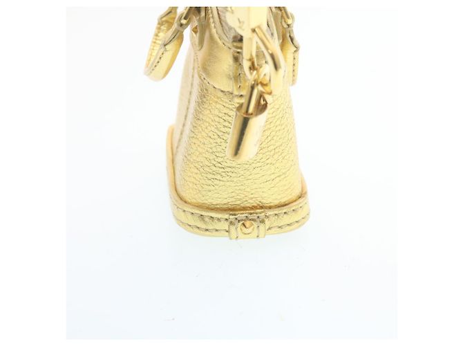 LOUIS VUITTON Portachiavi Suhari Mini Lockit Oro LV Auth 28895 D'oro - vista 4