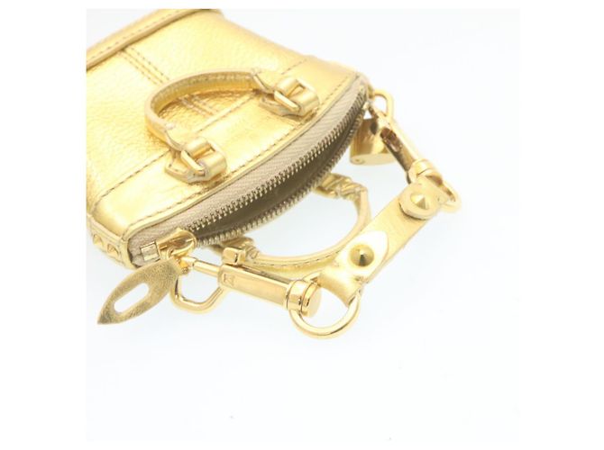 LOUIS VUITTON Portachiavi Suhari Mini Lockit Oro LV Auth 28895 D'oro - vista 8