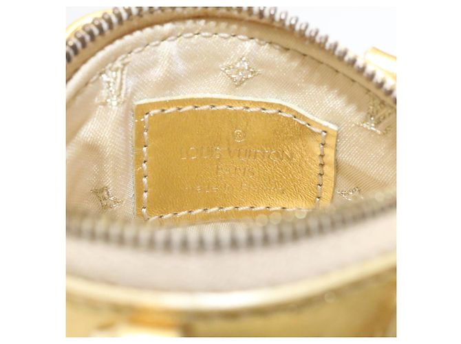 LOUIS VUITTON Portachiavi Suhari Mini Lockit Oro LV Auth 28895 D'oro - vista 9