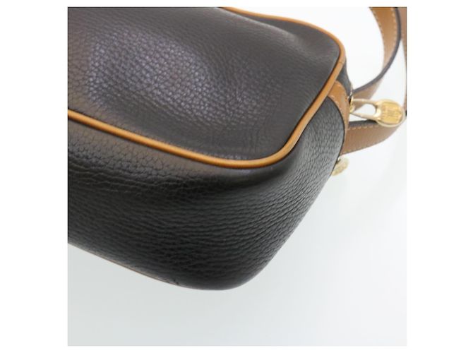 Céline CELINE Borsa A Spalla Pelle Nero Marrone Auth gt2151 - vista 15