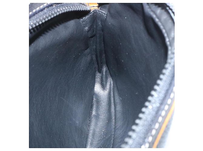 Céline CELINE Borsa A Spalla Pelle Nero Marrone Auth gt2151 - vista 22