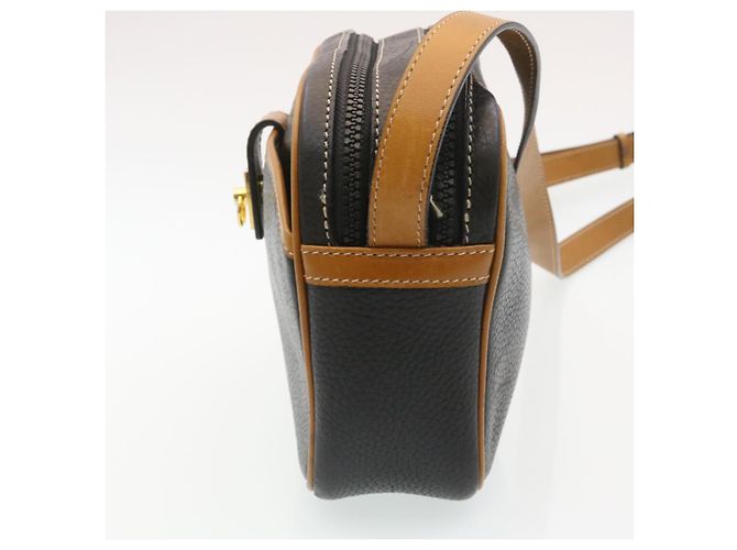 Céline CELINE Borsa A Spalla Pelle Nero Marrone Auth gt2151 - vista 3