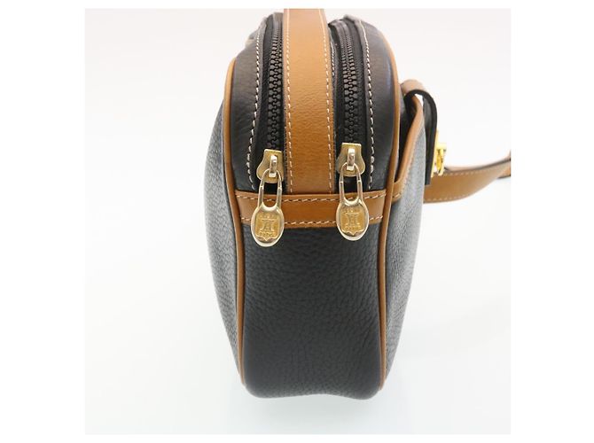 Céline CELINE Borsa A Spalla Pelle Nero Marrone Auth gt2151 - vista 4