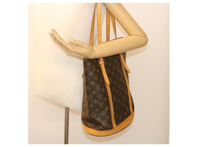Bucket LOUIS VUITTON Borsa a spalla GM a secchiello con monogramma bs465 LV Auth hs884 - vista 24
