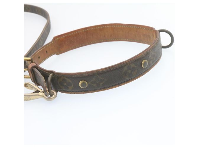 LOUIS VUITTON Monogram Leash Baxter Collier Baxter Dog Leash LV Auth 28348 - view 3