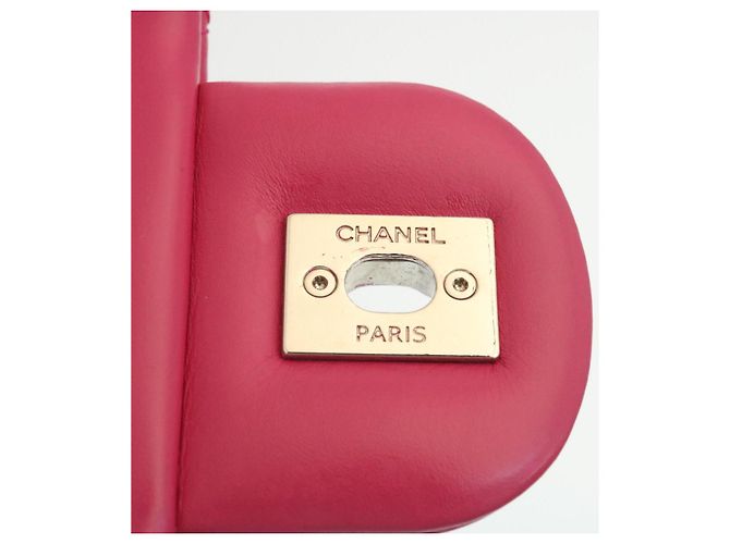 Coco rain CHANEL Matelasse Coco Borsa a tracolla con catena foderata antipioggia Lamb Skin Pink Auth 29191 Rosa - vista 20