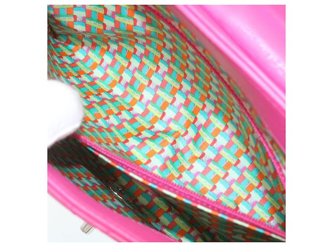Coco rain CHANEL Matelasse Coco Borsa a tracolla con catena foderata antipioggia Lamb Skin Pink Auth 29191 Rosa - vista 26