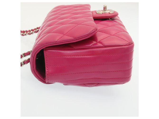 Coco rain CHANEL Matelasse Coco Borsa a tracolla con catena foderata antipioggia Lamb Skin Pink Auth 29191 Rosa - vista 4
