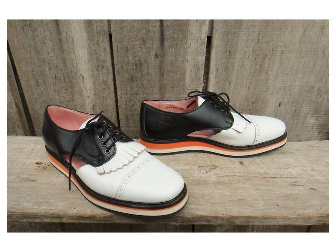 derbies Valentine Gauthier p 38 Noir Blanc - vue 2