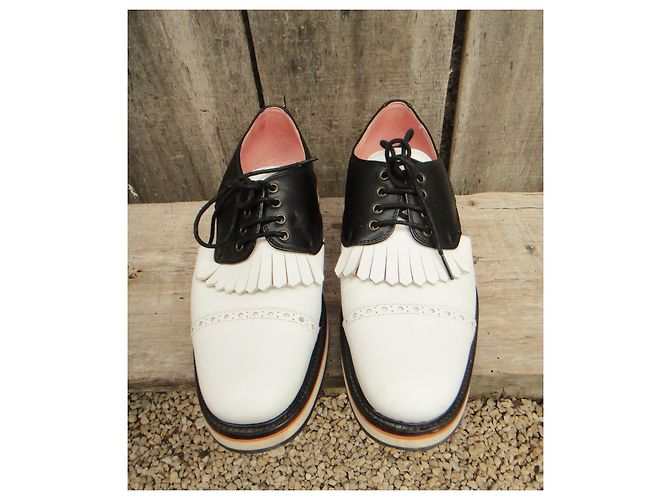 derbies Valentine Gauthier p 38 Noir Blanc - vue 3