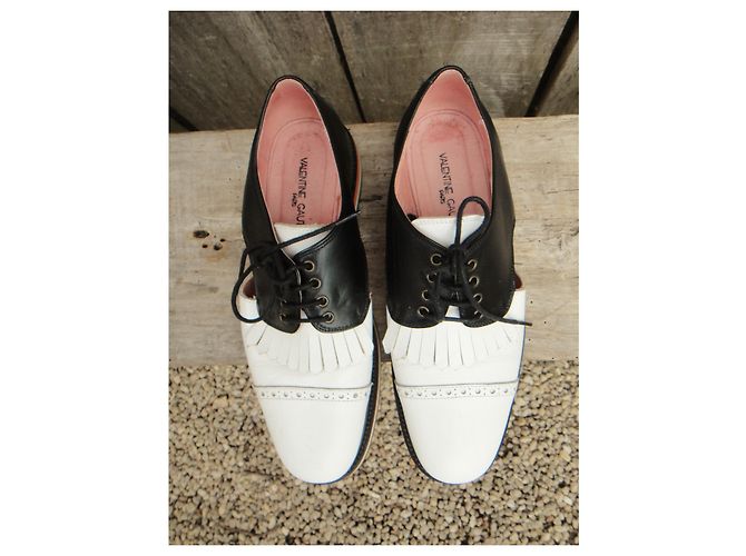 derbies Valentine Gauthier p 38 Noir Blanc - vue 6