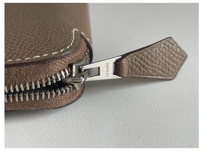 Hermès Cartera de piel Azap Gris pardo - vista 3