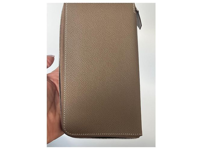 Hermès Cartera de piel Azap Gris pardo - vista 6